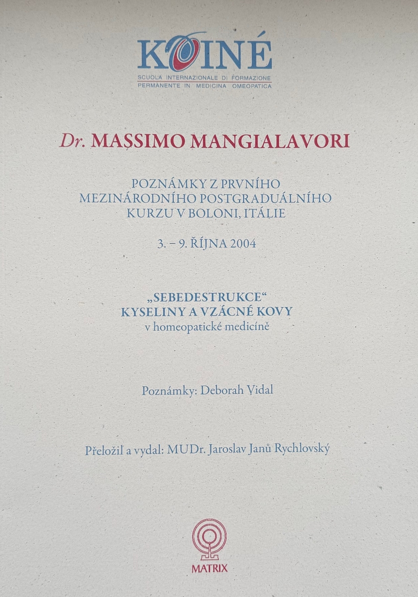 6 - Massimo Mangialavori - Sebedestruktivita: kyseliny a vzácné kovy