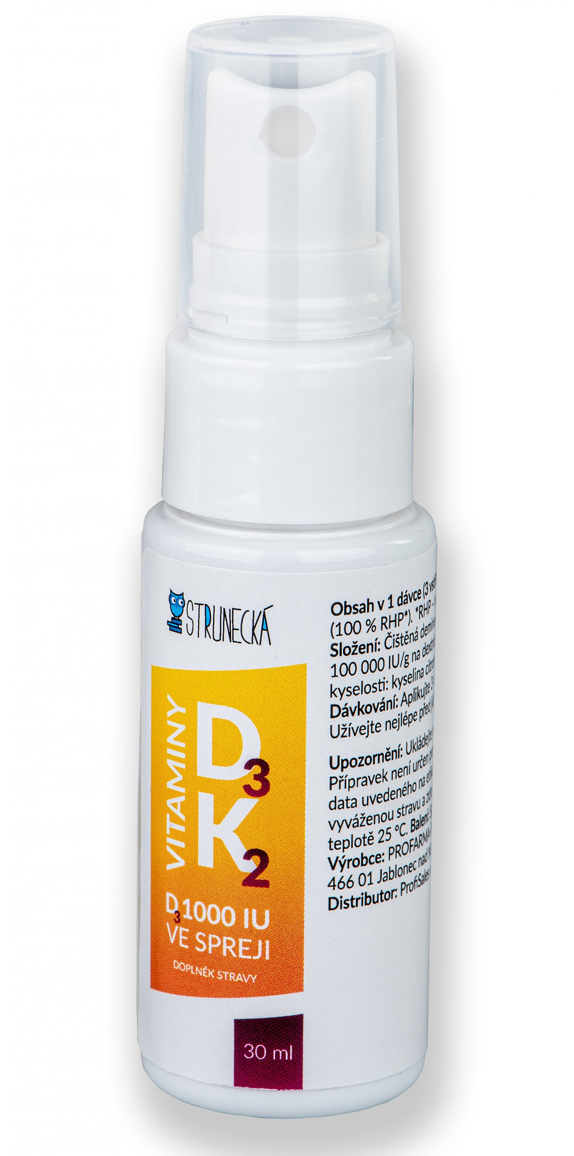 STRUNECKÁ Vitamin D3 +  K2 ve spreji