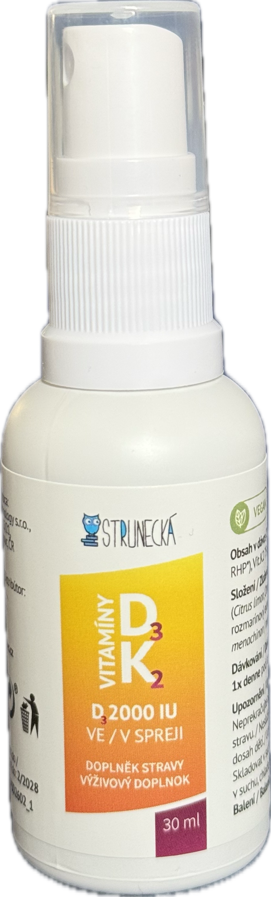 STRUNECKÁ Vitamin D3 +  K2 ve spreji